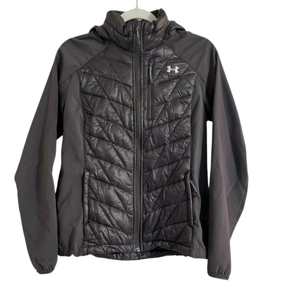 Under Armour Encompass Hybrid Storm PrimaLoft Insulated Jacket Sz Small Hooded - Picture 1 of 10